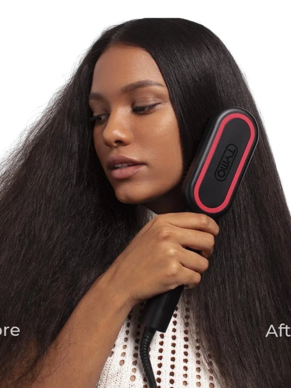 New TYMO Ring Hair Straightener Brush Viral Hair Straightener